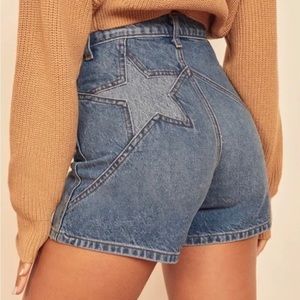 Reformation Star Shorts (distressed)